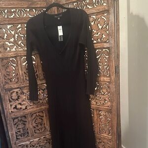 Elegant Banana Republic Black Long Sleeve Dress